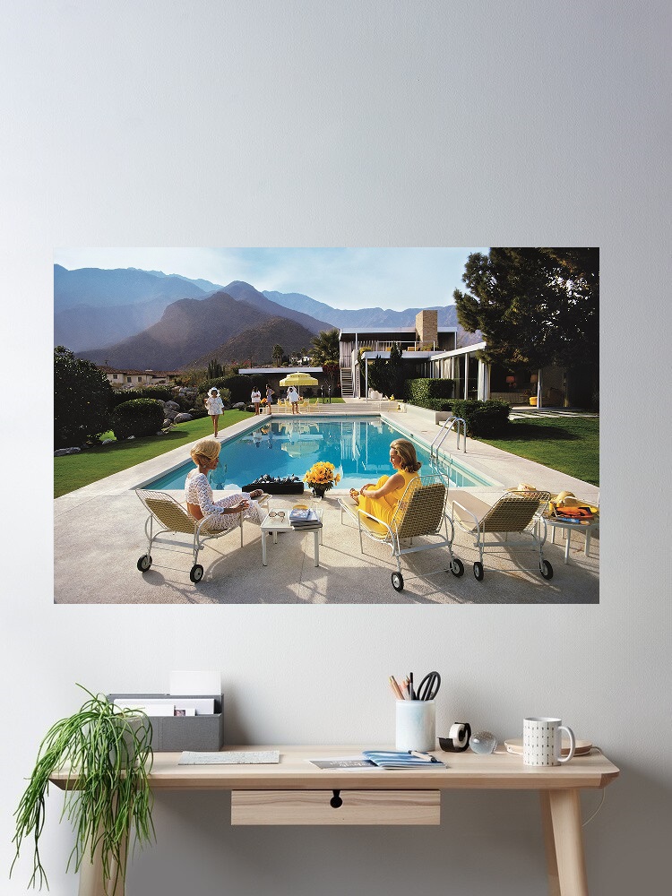Luxury Lifestyle Images - Retro Poolside Host Luxury Lifestyle By