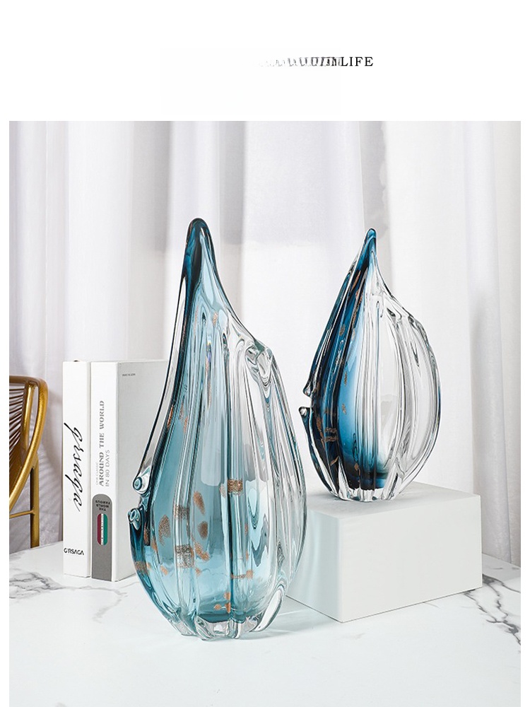 Luxury Lifestyle Living - Vaso de Vidro Estilo Nórdico, Decoração
