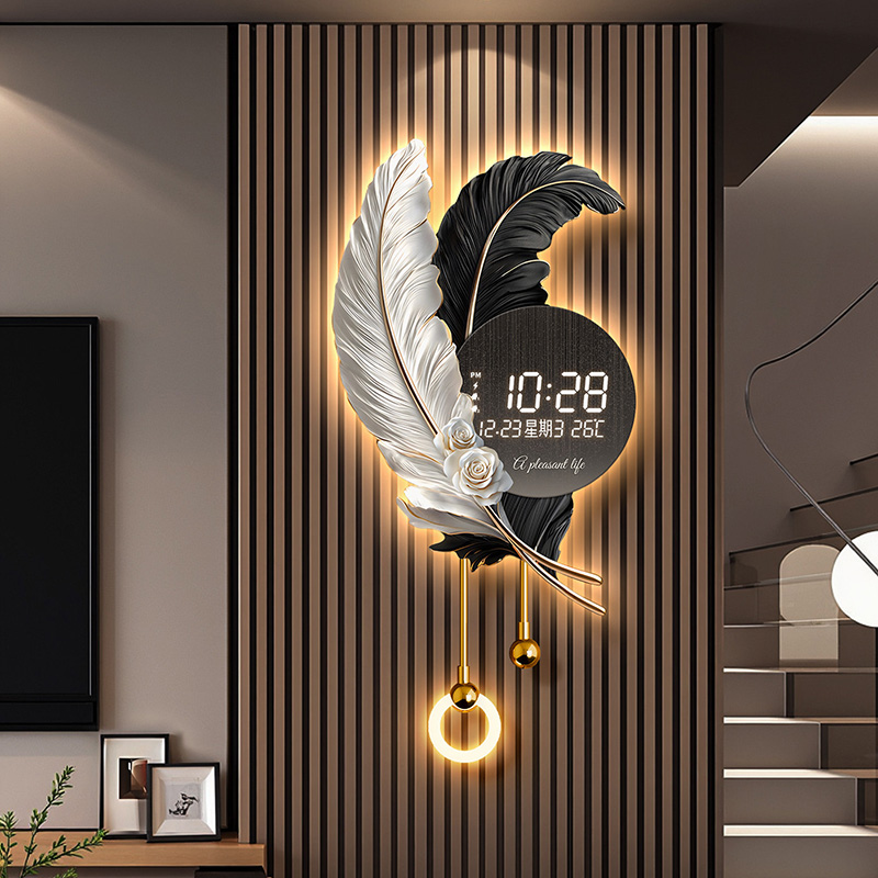 Luxury Lifestyle Living - Relógios de Parede Minimalistas Estilo Chinês,