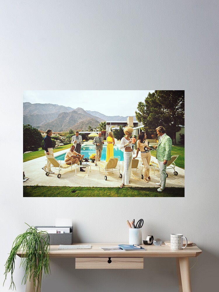 Luxury Lifestyle Images - Retro Poolside Host Luxury Lifestyle By