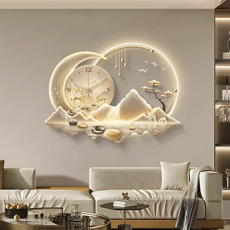 Luxury Lifestyle Living - Relógio de Parede LED Artístico, Design